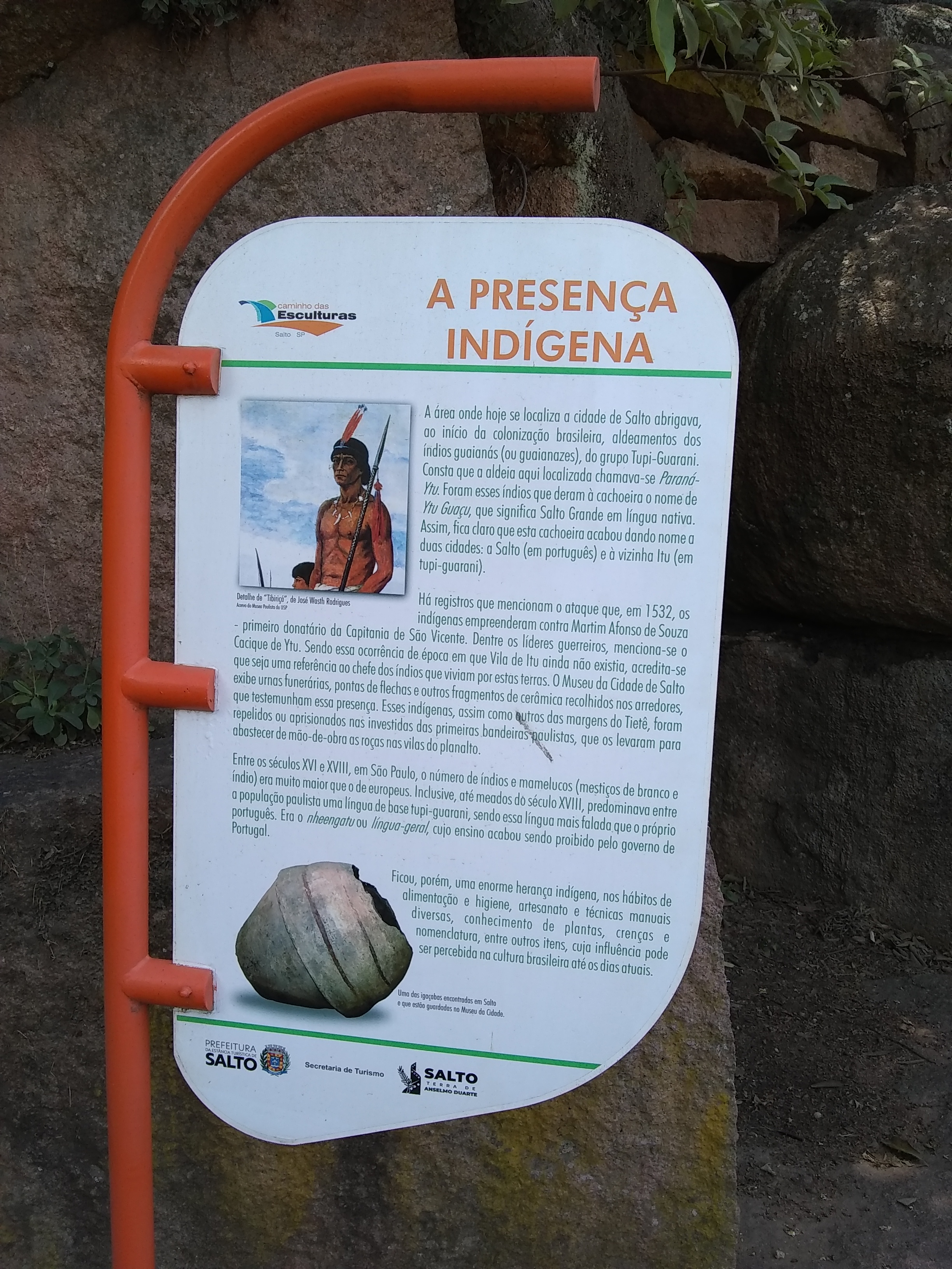 Placa Presença Indígena